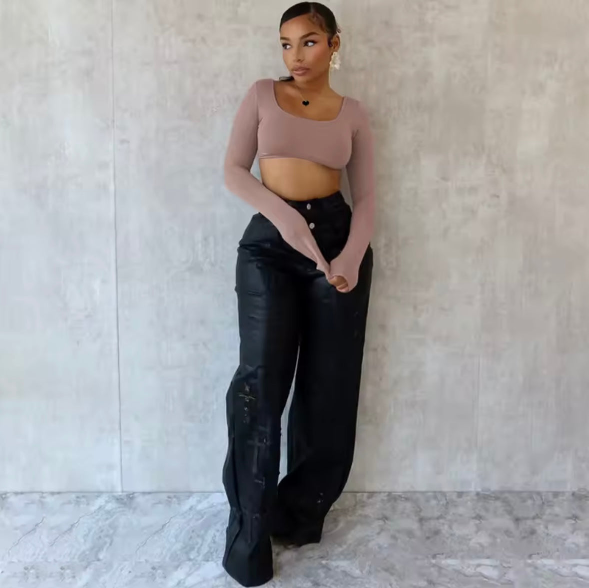 Luna Backless Crop Top