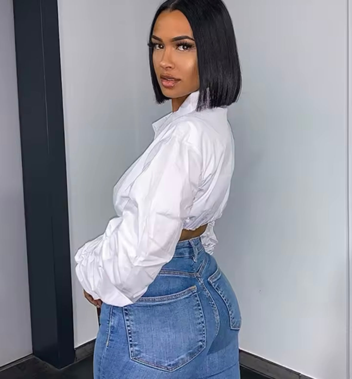 Tiffany White Puff Sleeve Blouse