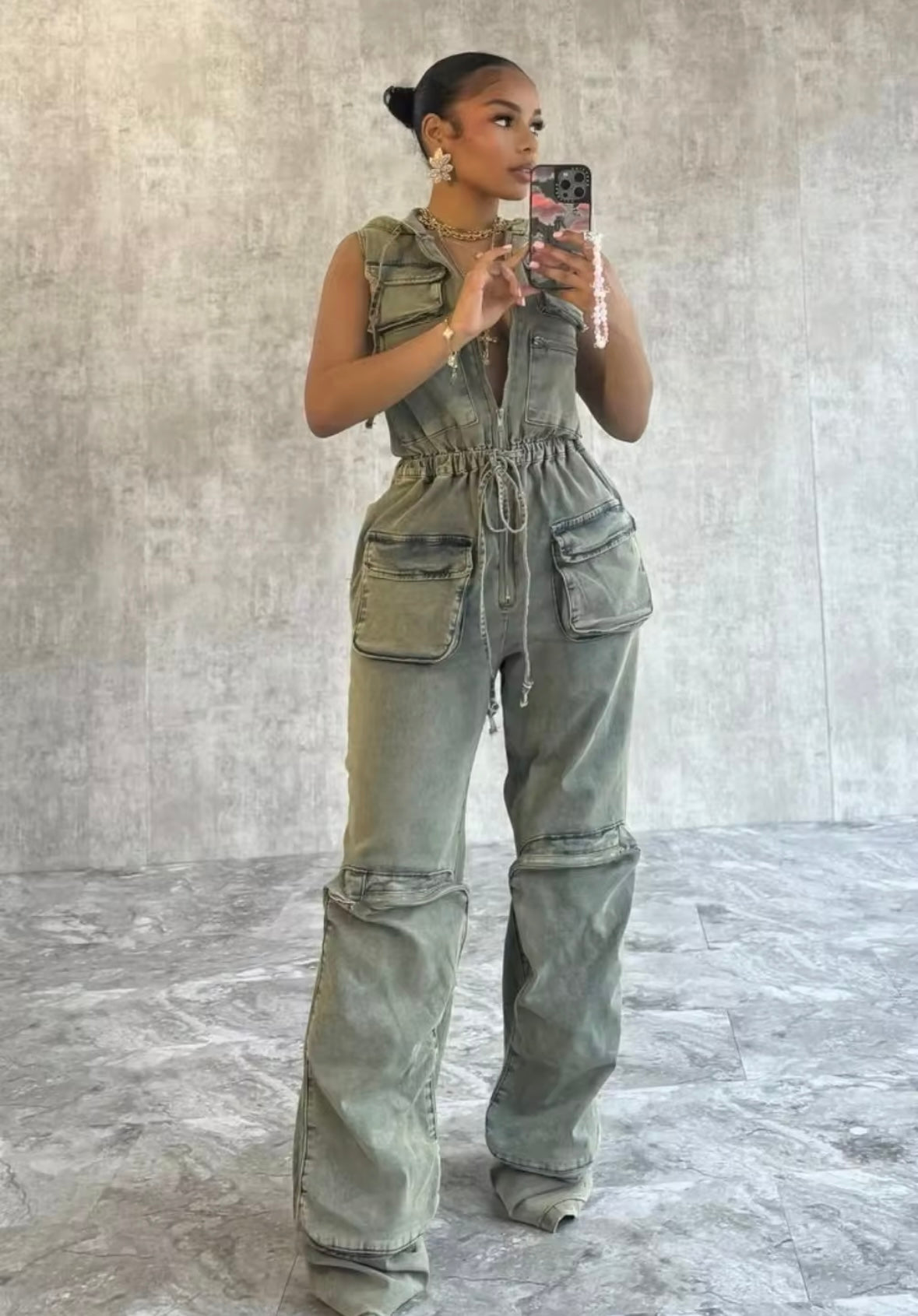 Love For You Cargo Jumpsuit