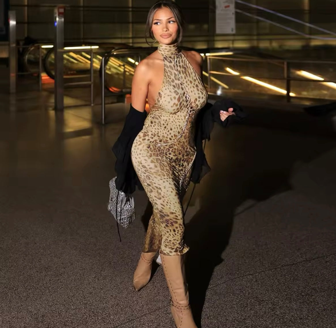 Wild Gal Halter Dress