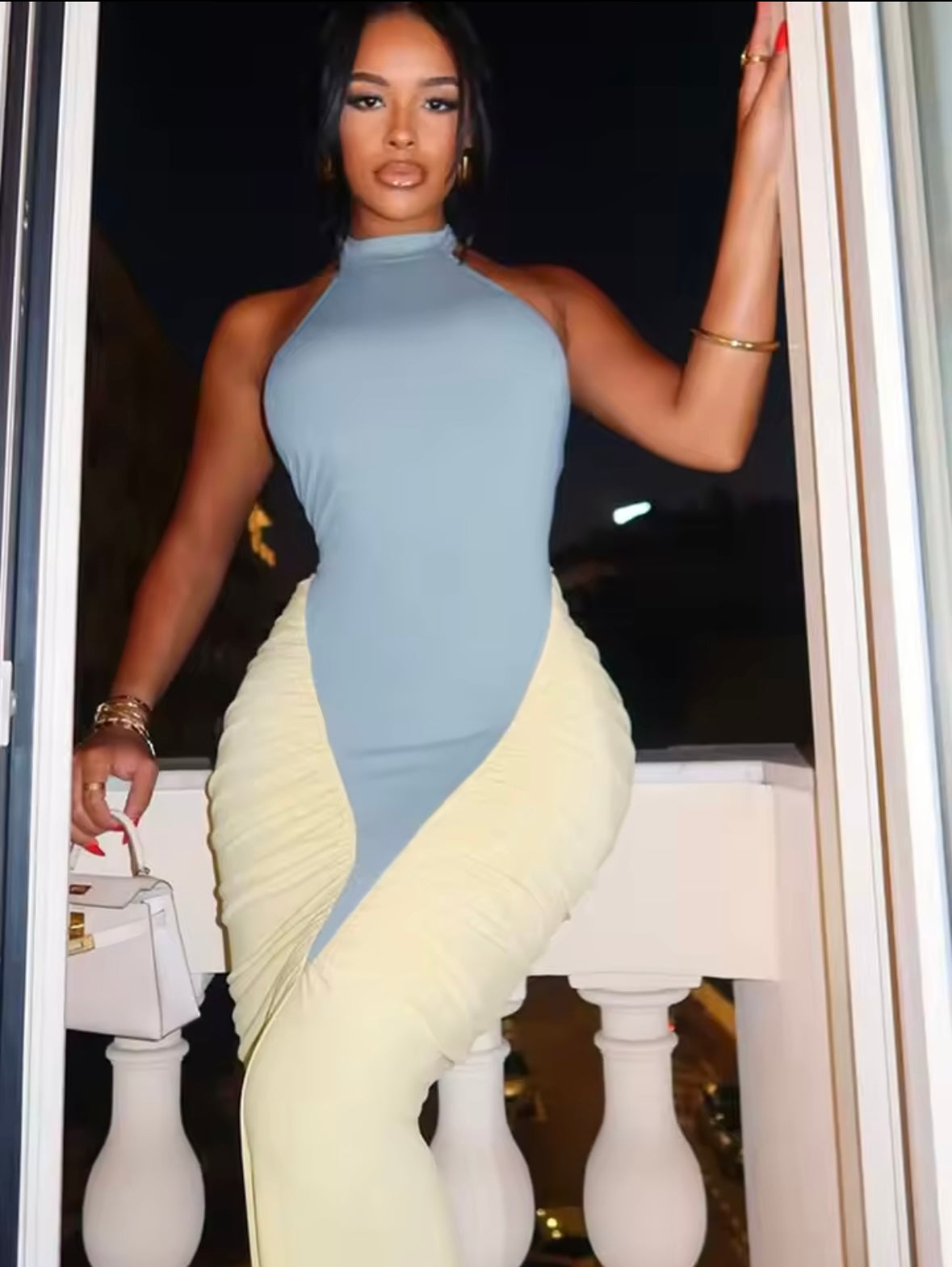 Double Standards Halter Dress