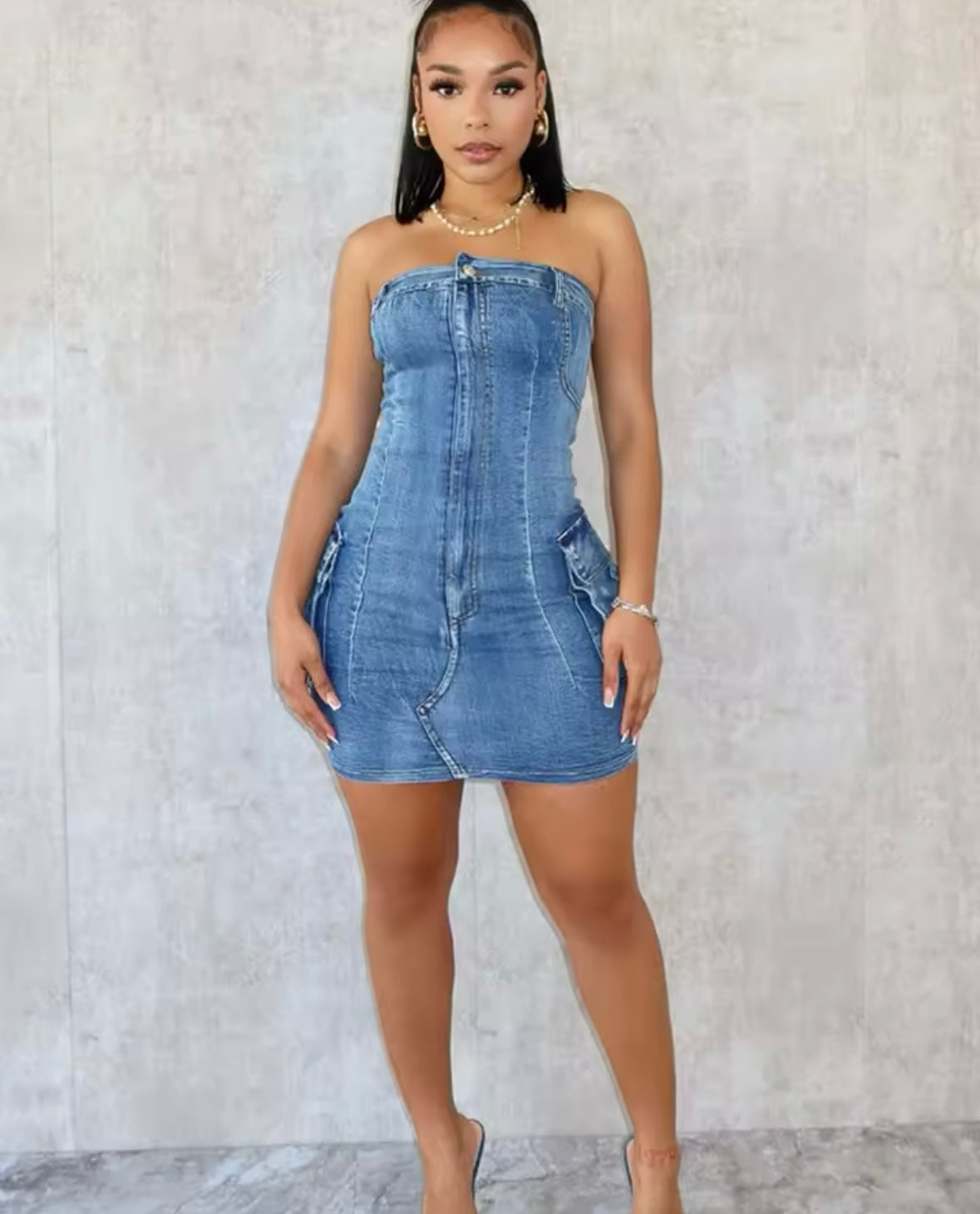 Type Of Time Denim Dress